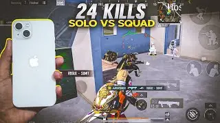 iPhone 13 - SOLO VS SQUAD 24 Finishes CD GAMEPLAY BGMI Gameplay on iPhone 13 BGMI GAMEPLAY Test 2024