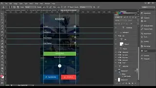 How To Create Design Mobile app Signup Screen Step By Step in Photoshop Checkout More...