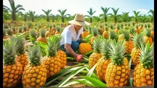 Discover How Pineapples Are Planted & Harvested Using Modern Agricultural Machines!