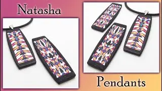 Skinner Blend Natasha Bead Polymer Clay Pendant Tutorial