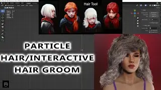 Blender Hair Tools - Particle Hair & Interactive Grooming Tutorial