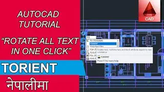 Rotate Multiple Text with TORIENT Command | AutoCAD Nepali Tutorial