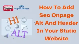 How To Add Seo Onpage Alt And Header In Your Static Website