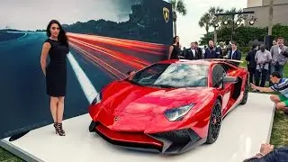 Lamborghini Aventador SV LP750-4 debut event & close-up view