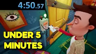 BEATING HELLO NEIGHBOR IN 4 MINUTES - SOB V8