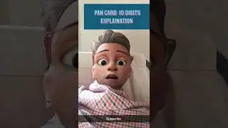 Cartun 3D effect with videos || PAN Card 10 Digit Number Read & Verified