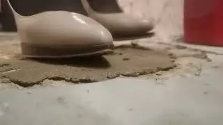 Worn High Heels Tapping