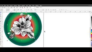 how to make flower design in coral draw