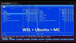WSL Ubuntu Midnight Commander