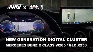 INAV Digital Gauge Cluster Dashboard for Mercedes Benz C Class W205 / GLC X253 | 4x4Shop.ca