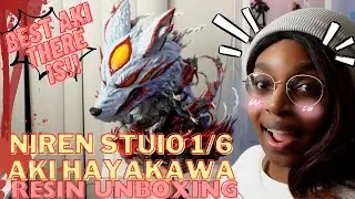 💥The BEST AKI RESIN THERE IS!! 🤯💥- Niren Studio 1/6 Aki Hayakawa Resin Unboxing