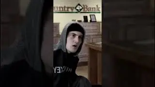 When the bank teller standing on business