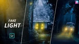 Create  Fake Light Effect Using Lightroom & Picsart Editing | Dark blue preset download • Tutorial