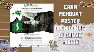 CARA MEMBUAT PAMFLET ATAU POSTER OPEN DONASI DI CANVA MUDAH PRAKTIS CEPAT SAT SET