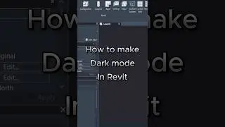 How to switch to dark mood in revit.Follow for more:Instagram: @vibe_studio1