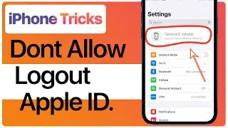 iPhone Tricks: Don't allow to logout Apple ID