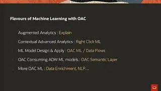 Data Science Workshop Part 5: ML for Business Users (Oracle Analytics Cloud)
