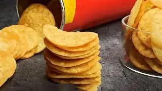 Homemade Pringles Potato Chips - SUPER CRISPY Easy Recipe