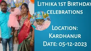 Lithika 1st birthday celebrations 🎊🎉 in Kardhanur #patancheru #birthday #birthdaycelebration #cake