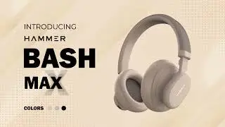 Hammer Bash Max Wireless Headphones | Bluetooth V5.3 and Slide Touch Controls