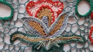 ВАУ!🧡Какой цветок для ирландского кружева. Цветное вязание крючком
