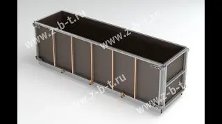 Double-row form for aerated concrete