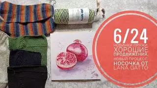 6/24 Подарок Nadir BM. Хорошие продвижения. Новый шёлк - новый  процесс. Lana Gatto Merino Socks