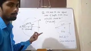typical circle problem and its solution.