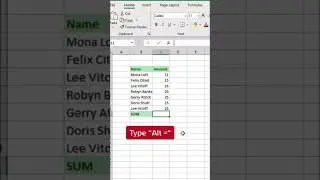 Stop using =SUM in Excel