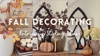 Fall Decorate With Me | 6 Entryway Table Styling Ideas