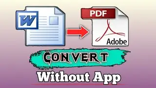 How To Convert Docx To Pdf In Android Mobile Without Apps || Convert Word To Pdf in Online Tutorial.
