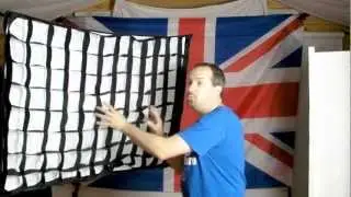 Studio Flash Lighting Portrait Photography Tutorial, Softbox with Grid