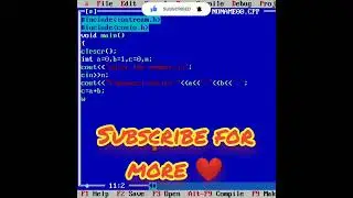 C++: Printing FibonacciSeries #shorts #programming #cplusplusprogramming #fibonacci #sequence #short