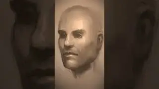 Digital Oil Portrait Painting - From very loose to detailed (Process) #digitalart #digitalportrait