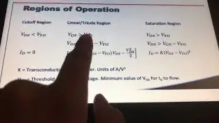 N-MOS Equations and its derivation