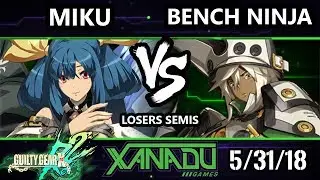 S@X 252 GGXRD2 - Miku RockShooter (Dizzy) Vs. Bench Ninja (Ramlethal) - Guilty Gear XRD Rev 2 LS