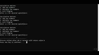 Programming Constructs Implementation with Do While and Switch statements