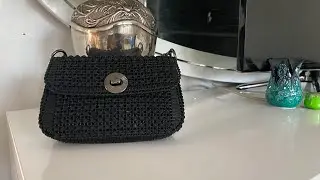 Örümcek modelli kanvas çanta yapımı