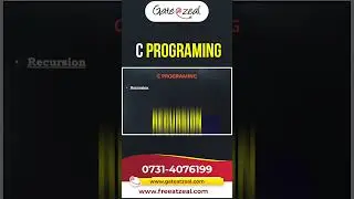 C Programming Important Topics For Gate CS/IT 