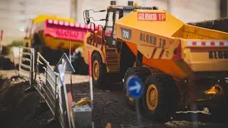 Massive RC Construction Action: Excavators, Trucks, and Dozer!