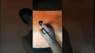 amazing Afternoon sky drawing drawing for beginner .(kids)