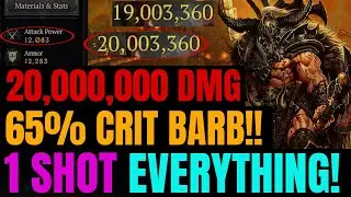 MY NEW 20,000,000 DMG HOTA + STOMP BARBARIAN BUILD!!!