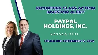 PYPL Stock News (#PYPL) PYPL Stock News Alert | INVESTOR ALERT PayPal Holdings Inc  $PYPL