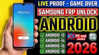 All Samsung FRP Bypass 🔥 2026 Android 13/14/15/16 | Samsung FRP Unlock Without PC