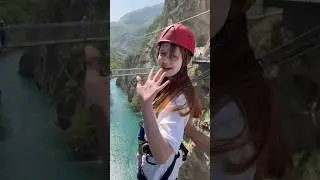 Шок… 🤯 опасный прыжок 😳😬 прыжок с тарзанки. 