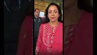 Хема Малини в аэропорту, Мумбай 15.07.2022  Hema Malini in airport , Mumbai 15.07.2022 