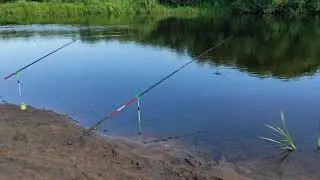 С дочками на рыбалке.