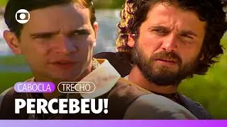 Tomé percebe interesse de Luís e avisa que Tobias é muito apaixonado por Zuca! | Cabocla |  TV Globo