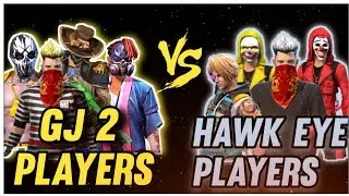 GJ 2 VS HAWK EYE || SQUAD VS SQUAD || CLASH SQUAD CUSTOM || FREE FIRE 🔥