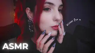ASMR ✨ Goodnight Kisses, Whispers, Mouth Sounds & Ear Blowing ✨